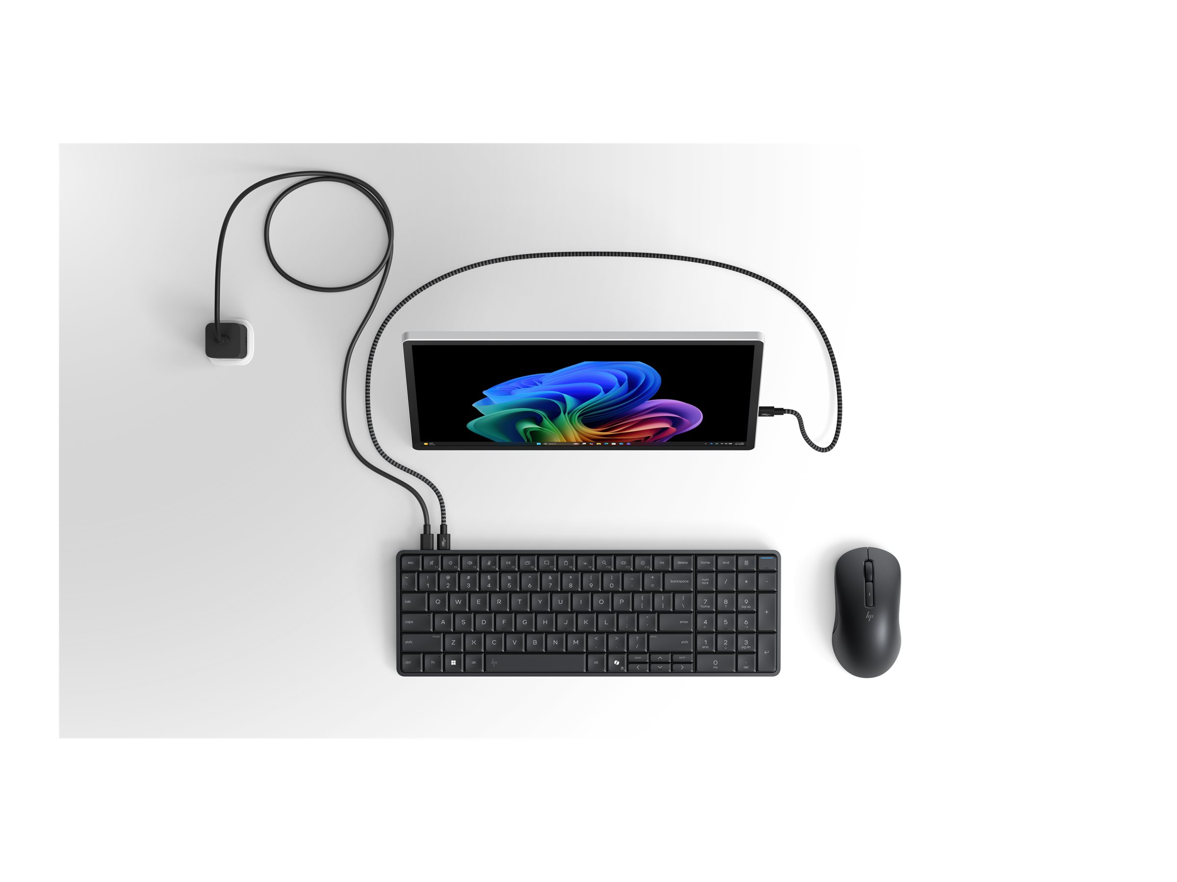 HP EliteBoard - Desktop - AMD Ryzen AI 330 / 4.5 GHz - DDR5 SDRAM - 16 GB Hard Drive Capacity - Integrated graphics - Windows 11 Pro