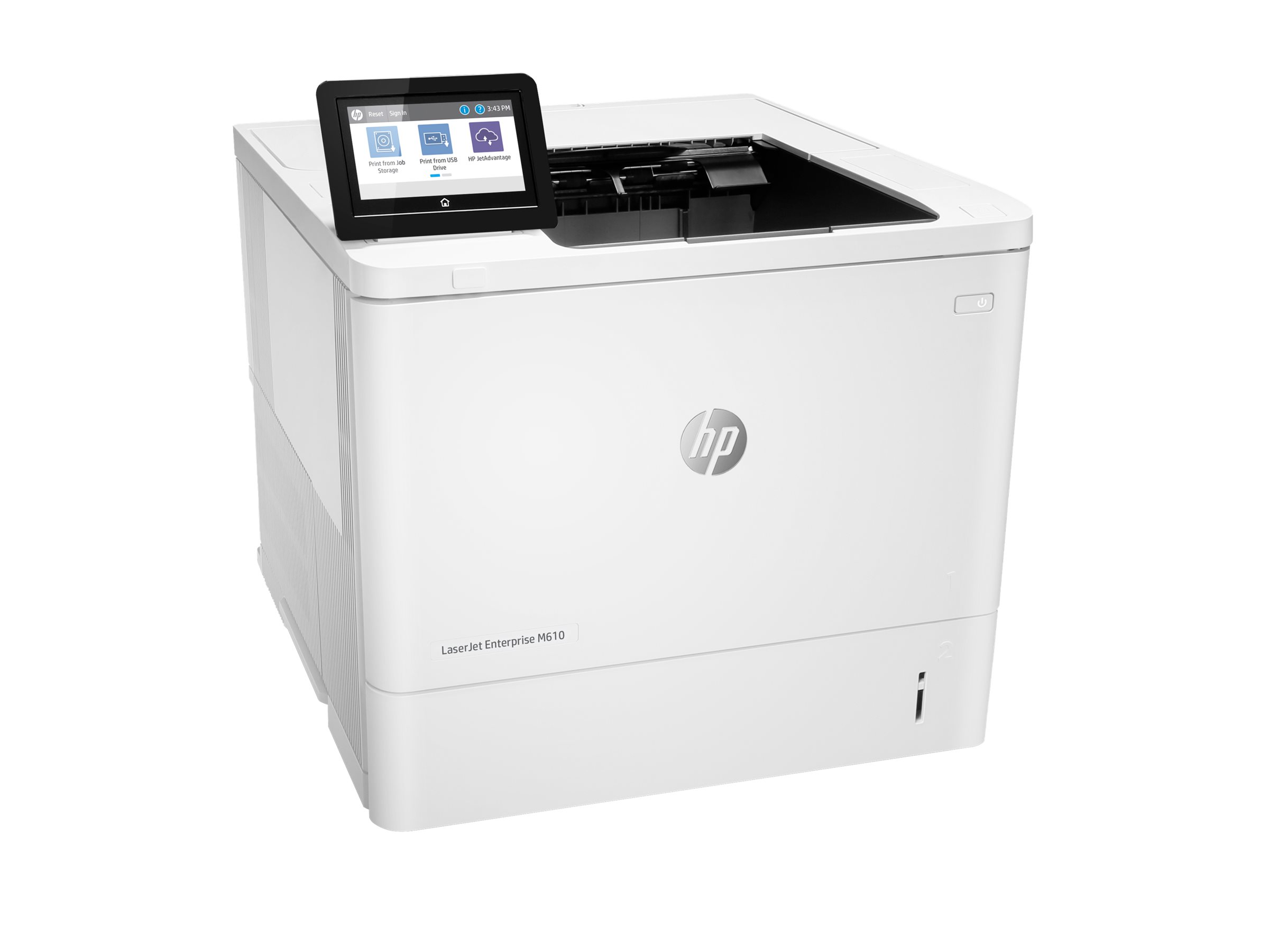 HP LaserJet Enterprise M610dn - Impresora - B/N - a dos caras - laser - A4/Legal - 1200 x 1200 ppp - hasta 55 ppm - capacidad: 650 hojas - USB 2.0, Gigabit LAN, host USB 2.0