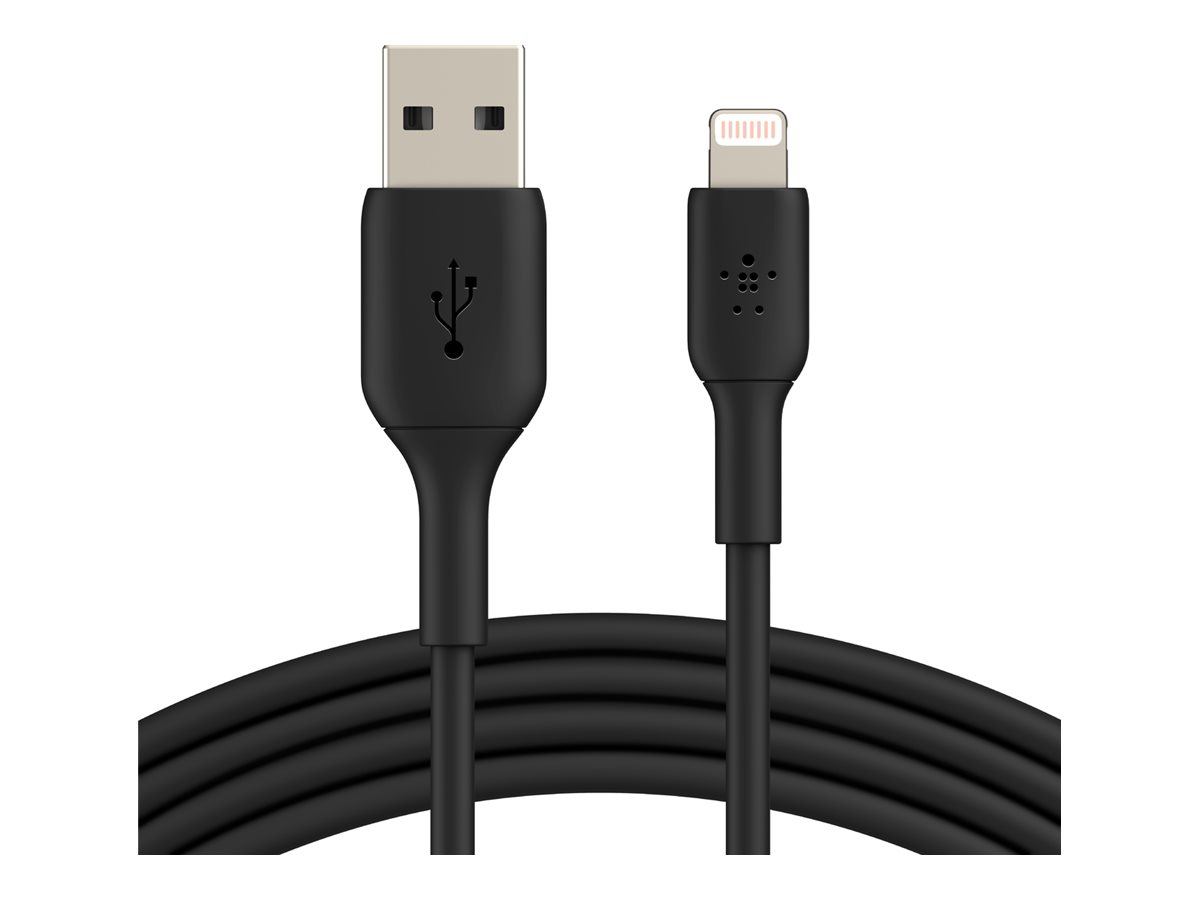 Belkin BOOST CHARGE - Cable Lightning - Lightning macho a USB macho - 1 m - negro - para Apple 10.5-inch iPad Pro; 12.9-inch iPad Pro (2nd generation); iPhone 11, 11 Pro, 11 Pro Max, 8, XR, XS, XS Max