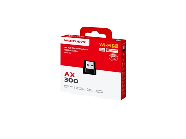 TP-Link - Mercusys MA14N AX300 Nano Wi-F