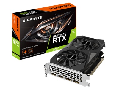 Gigabyte - GeForce RTX 3050 WINDFORCE OC - PCI Express 4.0 - NVIDIA - NVIDIA GeForce RTX 3050 - GDDR6 SDRAM - DisplayPort / HDMI