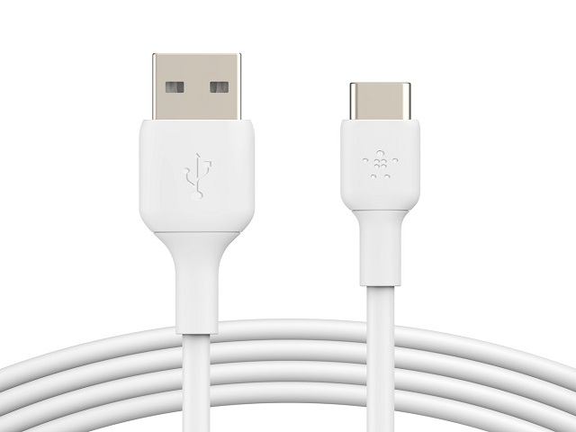 Belkin BoostCharge - Cable USB - 24 pin USB-C (M) a USB (M) - 1 m - blanco