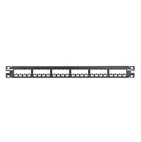 Panduit - Flush mount wallplate - Steel - Black