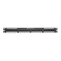Panduit - Rack panel - Black - 24 puertos
