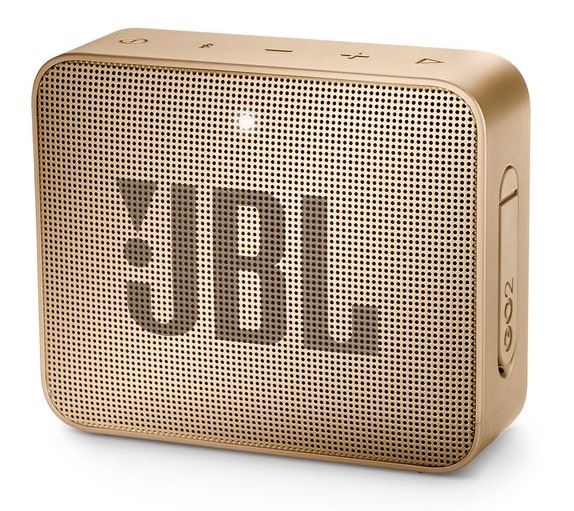 Jbl Go 2  Altavoz  Para Uso Porttil  Inalmbrico  Bluetooth  3 Vatios  Champn  5 Horas De Reproduccin  Resistente Al Agua  Entrada De Cable De Audio - JBL