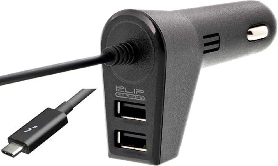Klip Xtreme - Car holder/charger - Car 2xUSB + USB-C - KLIP XTREME