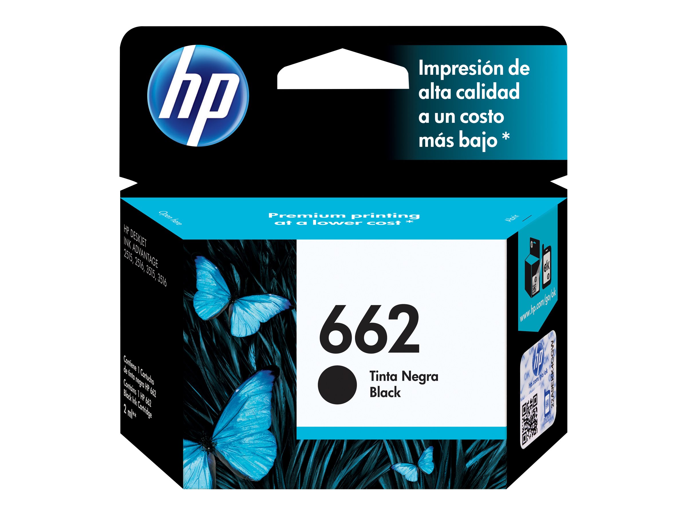 (CZ103AL) CARTUCHO HP #662 (NEGRO)