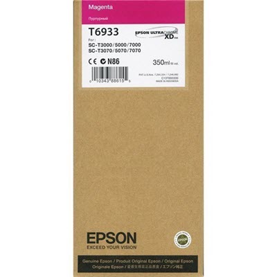 Epson T6933 - 350 ml - magenta - original - cartucho de tinta - para SureColor SC-T3000, SC-T3200, SC-T5000, SC-T5200, SC-T7000, SC-T7200, T3270, T5270, T7270