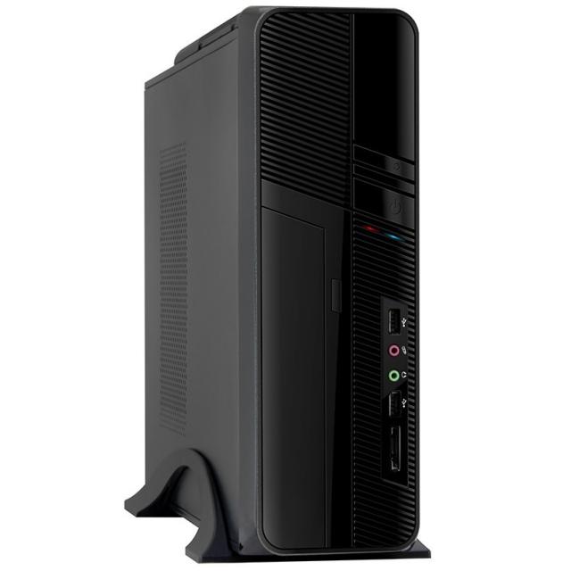 CLIO - Micro tower - ATX - All black - 2 USB