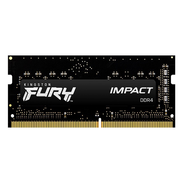 Kingston FURY Impact - DDR4 - módulo - 16 GB - SO-DIMM de 260 contactos - 3200 MHz / PC4-25600 - CL20 - 1.2 V - sin búfer - no ECC - negro