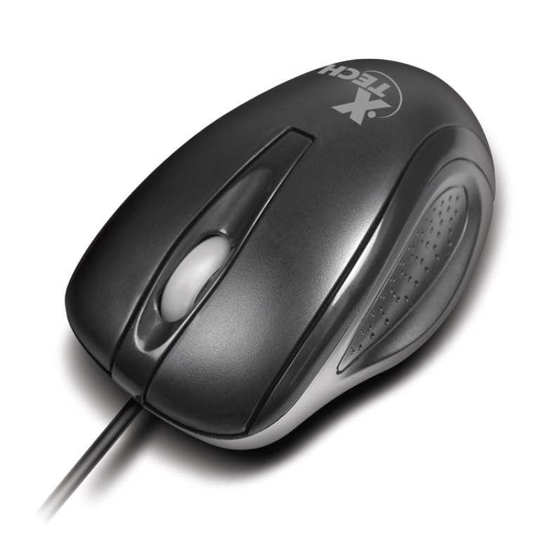 XTech XTM-175 - Ratón - USB - Cableado - Negro - Optico
