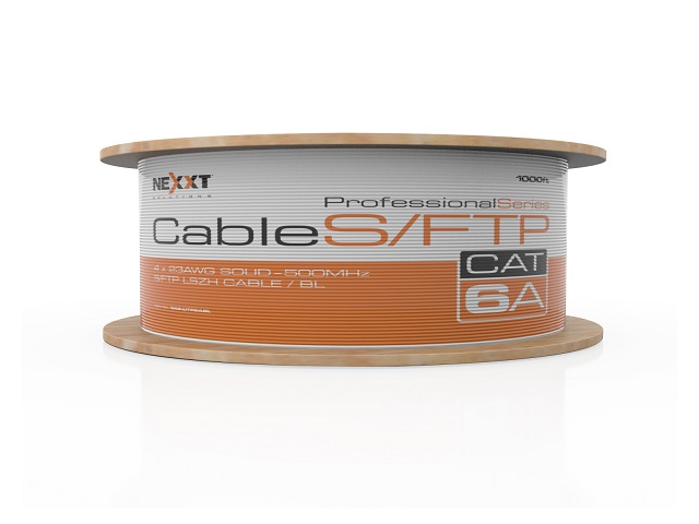 Nexxt Enterprise Cat6A SFtp Cable 4P 23Awg Lszh 305M Gr - NAB-UTP6AGR