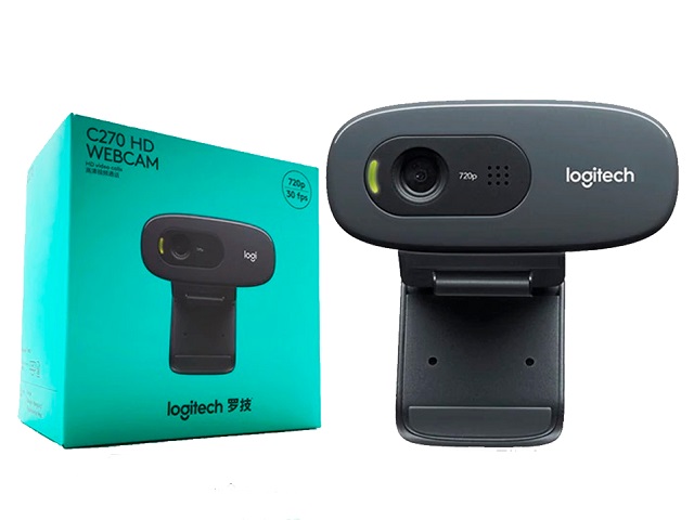 Logitech HD Webcam C270 - Webcam - color - 1280 x 720 - audio - USB 2.0