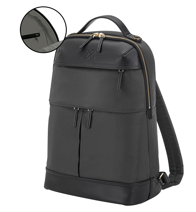 Klip Xtreme - Notebook carrying backpack - 15.6" - 1200D Nylon - Gray - with Black - KNB-466GR