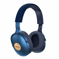 House Of Marley Positive Vibration Xl  Auriculares Con Diadema Con Micro  Tamao Completo  Bluetooth  Inalmbrico  Azul - EM-JH141-BL