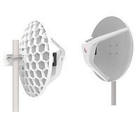 MikroTik Wireless Wire Dish - Puente inalámbrico - 1GbE - 802.11ad (WiGig) - 60 GHz - alimentación cc
