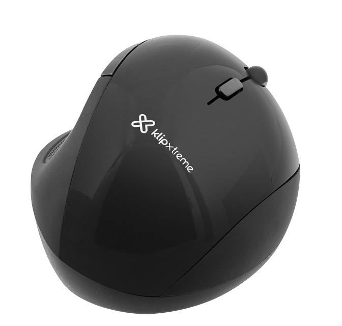 Klip Xtreme  Mouse  24 Ghz  Wireless  Black  Ergonomic - KLIP XTREME