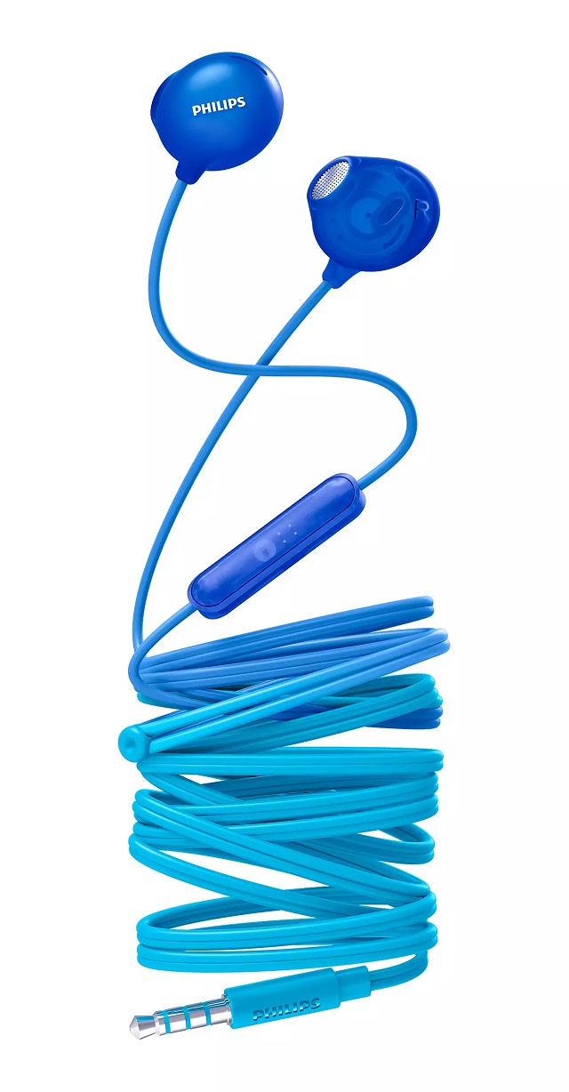 Philips Upbeat She2305Bl  Auriculares Internos Con Micro  Auriculares De Odo  Cableado  Conector De 35 Mm  Azul - SHE2305BL/00