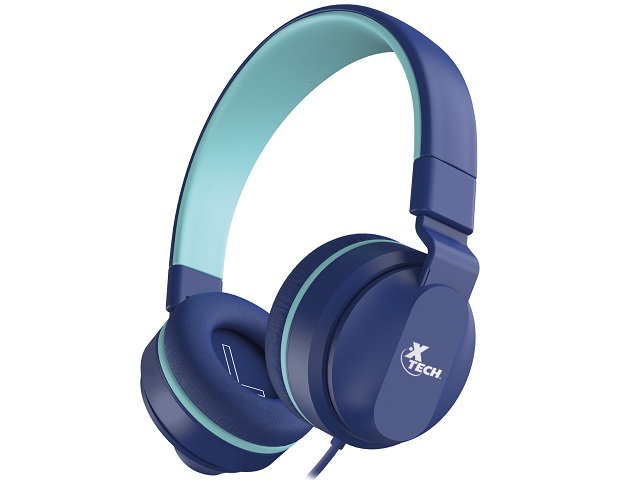 Xtech XTH-356 - Headphones with microphone - Para Tablet / Para Portable electronics / Para Cellular phone - Wired - Avid for Kids Blue