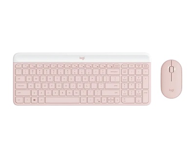 Logitech - Keyboard and mouse set - Spanish - Wireless - Rose