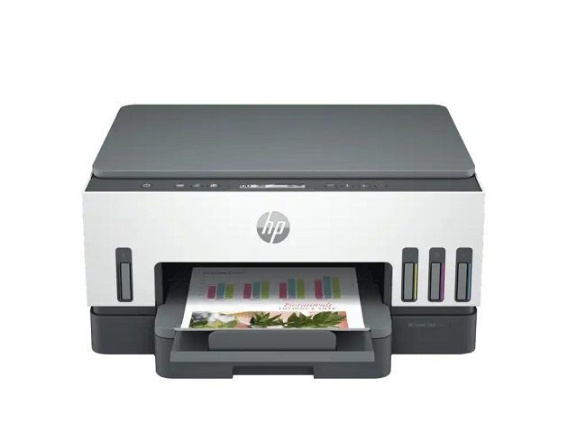 HP Smart Tank 720 All-in-One - Impresora multifunción - color - chorro de tinta - rellenable - Letter A (216 x 279 mm)/A4 (210 x 297 mm) (original) - A4/Legal (material) - hasta 13 ppm (copiando) - hasta 15 ppm (impresión) - 250 hojas - USB 2.0, Wi-Fi(ac), Bluetooth