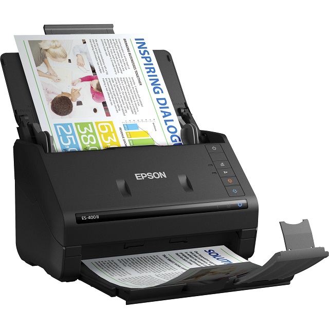 Epson WorkForce ES-400 II - Escáner de documentos - Sensor de imagen de contacto (CIS) - a dos caras - Legal - 600 ppp x 600 ppp - hasta 35 ppm (mono) / hasta 35 ppm (color) - Alimentador automático de documentos (ADF) (50 hojas) - hasta 4000 exploracione
