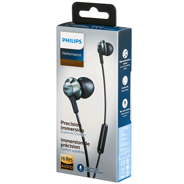 PRO6105BK/00 Philips Pro Pro6105Bk  Auriculares Internos Con Micro  En Oreja  Cableado  Conector De 35 Mm  Aislamiento De Ruido  Negro