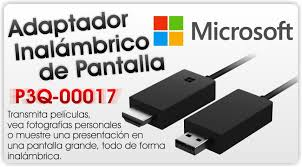 Microsoft Wireless Display Adapter  V2  Alargador De VdeoAudio Inalmbrico  Hasta 7 M - P3Q-00017