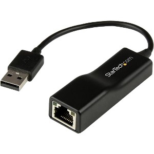 USB2100 StarTech.com Adaptador USB 2.0 de Red Fast Ethernet 10/100 Mbps - NIC Externo RJ45 - Adaptador de red - USB 2.0 - 10/100 Ethernet - negro