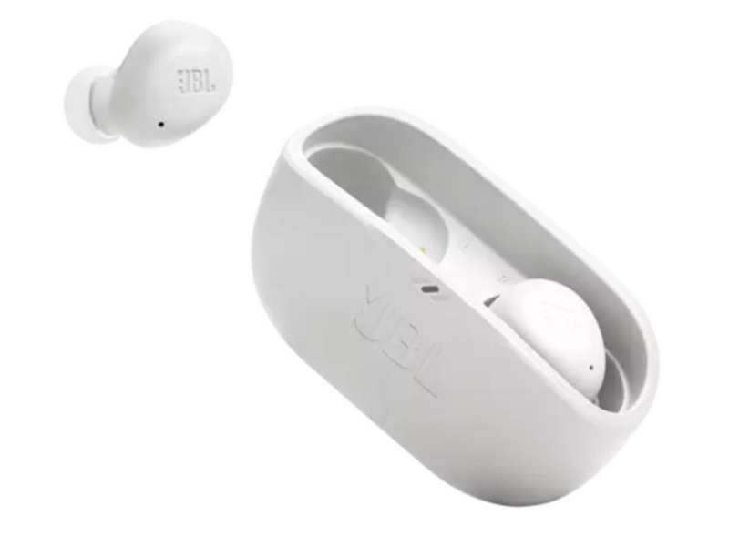 JBL Vibe Buds - Auriculares inalámbricos con micro - en oreja - Bluetooth - blanco