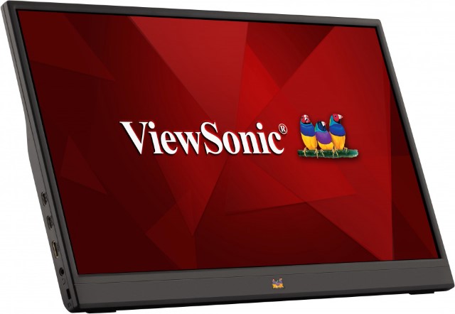 ViewSonic VA1655 - Monitor LED - 16" (15.6" visible) - portátil - 1920 x 1080 Full HD (1080p) @ 60 Hz - IPS - 250 cd/m² - 800:1 - 7 ms - Mini HDMI, USB-C - altavoces