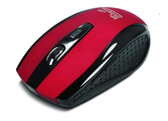 Klip Xtreme  Mouse  Wireless  24 Ghz  Red  Nano  6Button Opt - KLIP XTREME