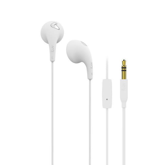 Iluv  EarBud  Mic And Remote White - ILUV