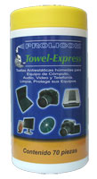 Prolicom  Cleaning Products  Cleaning Wipes  Prolicom Toallas Humedas TowelExpress Tarro C70Pzs - 7503009367172