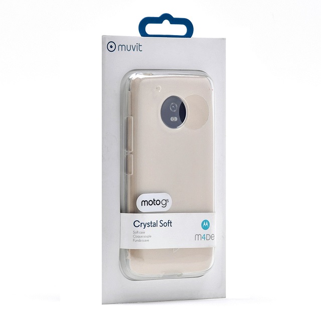 Muvit Mmcrs0009  Case  Durable Plastic  Transparent  Para Motorola Moto G5 - MUVIT
