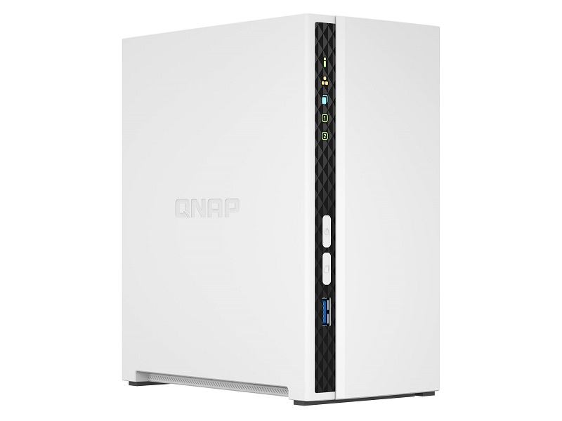 QNAP TS-233 - Dispositivo de almacenamiento en la nube personal - 2 compartimentos - SATA 6Gb/s - RAID 0, 1, JBOD - RAM 2 GB - Gigabit Ethernet - iSCSI soporta