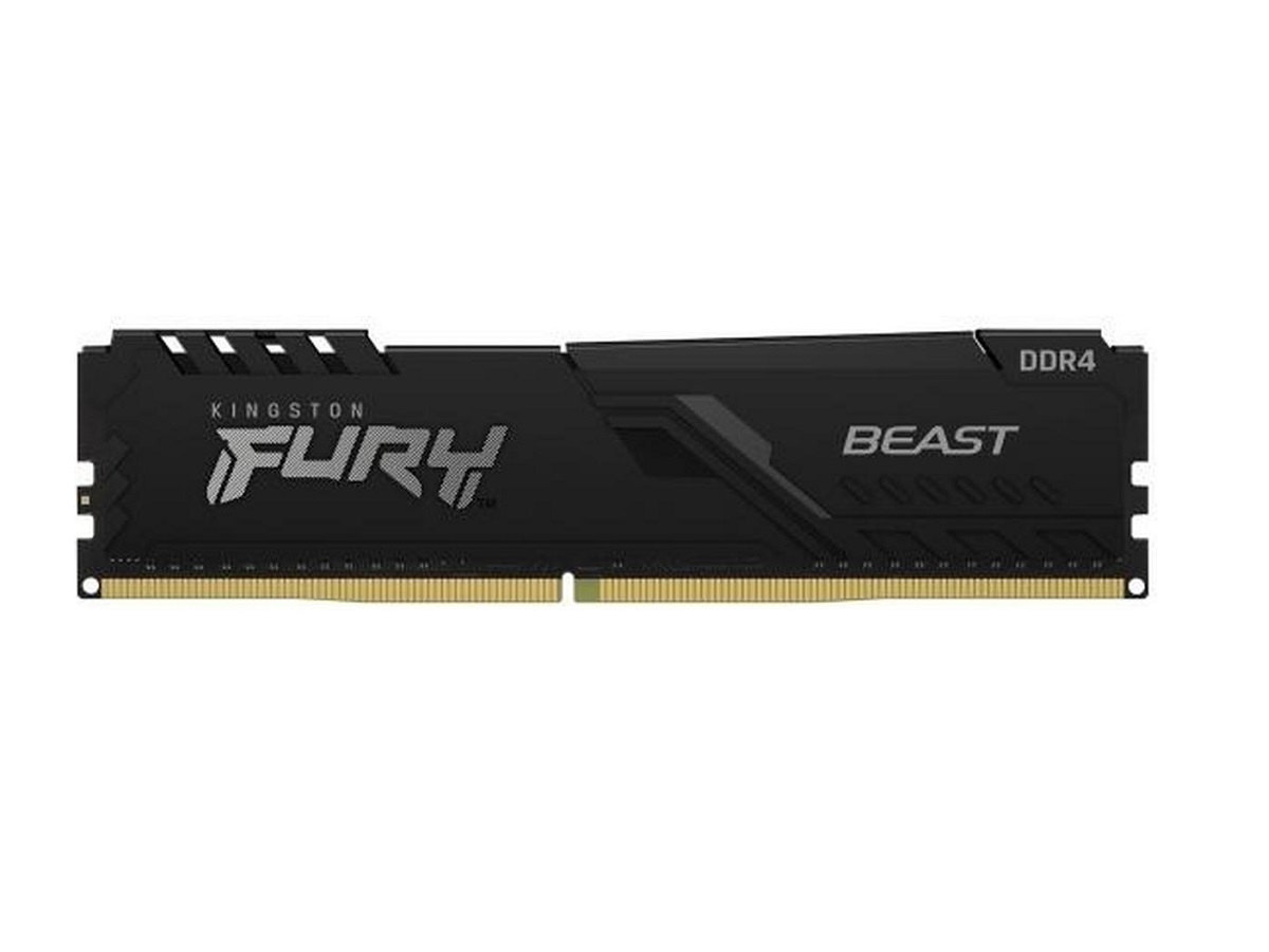 Kingston FURY Beast - DDR4 - módulo - 8 GB - DIMM de 288 contactos - 3200 MHz / PC4-25600 - CL16 - 1.35 V - sin búfer - no ECC - negro