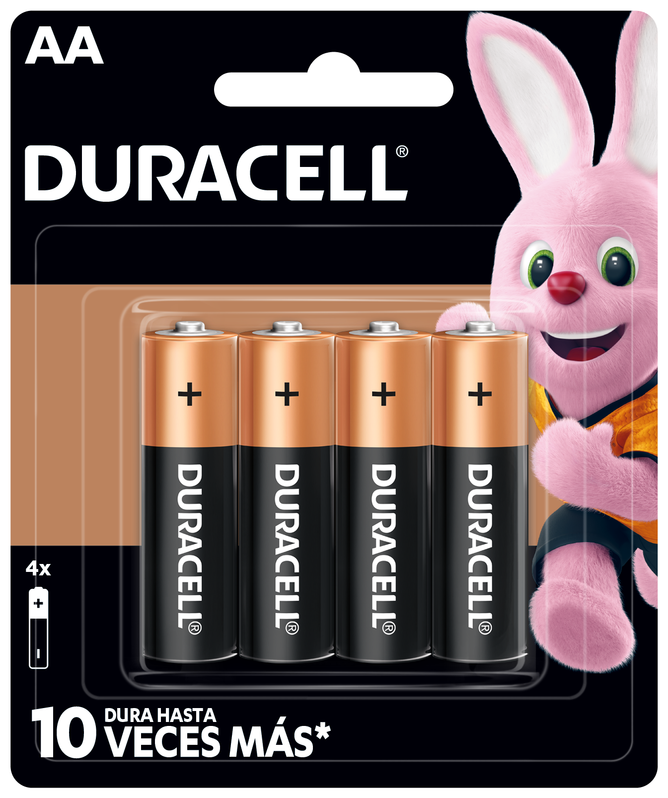 Duracell  Pilas Alcalinas Aa  4 Paquete 4 Pzs - 41333001029