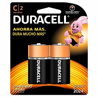 Batterias Duracell  Battery  Alkaline  2 C - DURACELL