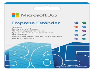 Microsoft 365 Business Standard  Licencia  1 Usuario Activo  Tarjeta De Activacin  Windows - MICROSOFT