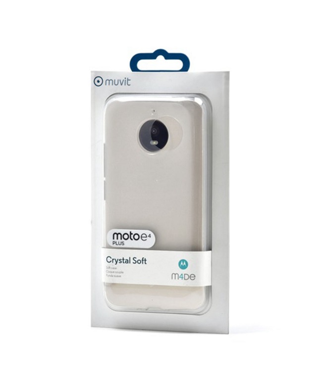 Muvit Mmcrs0014  Case  Durable Plastic  Transparent  Para Motorola Moto E4 Plus - MUVIT