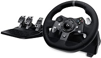 Logitech G923 Racing Wheel  Wheel And Pedals Set  Wired  Black  Para Sony Playstation 4 - 941-000148