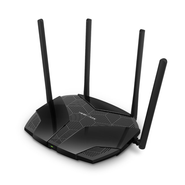 Mercusys MR70X V1 - Enrutador inalámbrico conmutador de 3 puertos - 1GbE - Wi-Fi 6 - Doble banda