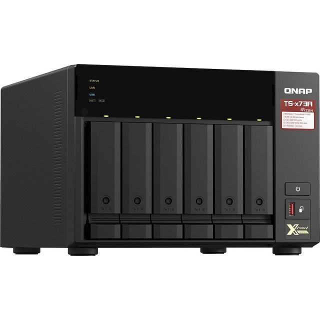 QNAP TS-673A - Servidor NAS - 6 compartimentos - SATA 6Gb/s - RAM 8 GB - 2.5 Gigabit Ethernet