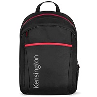 Kensington  Carrying Backpack  156  Polyester  Black And Red  156 Black Red - K62626AM