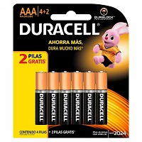Batterias Duracell  Battery  6 Aaa Alcalina - DURACELL