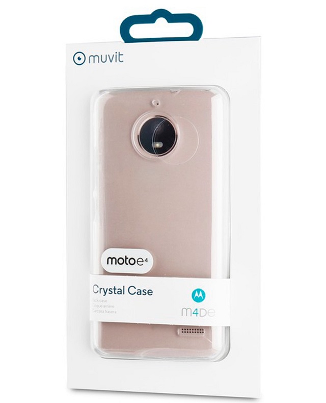 Muvit Mmcry0020  Case  Durable Plastic  Transparent  Para Motorola Moto E4 - MMCRY0020