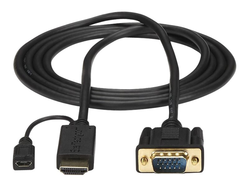 StarTech - Cable Adaptador VGA a HDMI - Avacab Online Color Negro