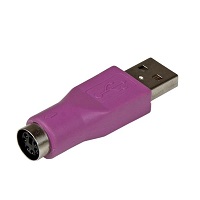 StarTech.com Adaptador Conversor PS/2 MiniDIN a USB para Teclado - PS/2 Hembra - USB A Macho - Adaptador para teclado - PS/2 (H) a USB (M) - GC46MFKEY