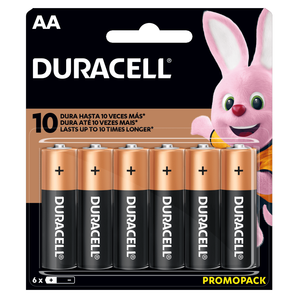 Batterias Duracell  Battery  6 Aa Alcalina - 41333900483